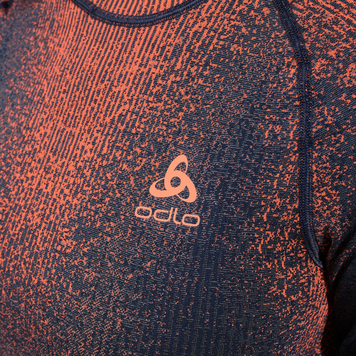 Odlo Bl Top facemask l/s Blackcomb Skiunterwäsche Damen dunkelblau/orange - Odlo - MEINFREUDENHAUS