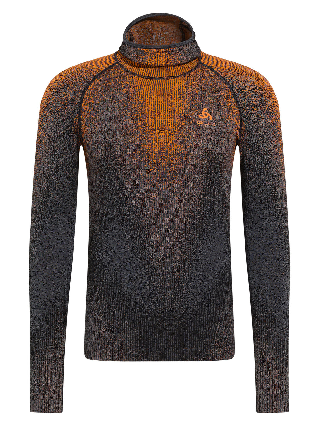 Odlo Bl Top facemask l/s Blackcomb Skiunterwäsche Herren schwarz/orange schwarz/orange Bild 1