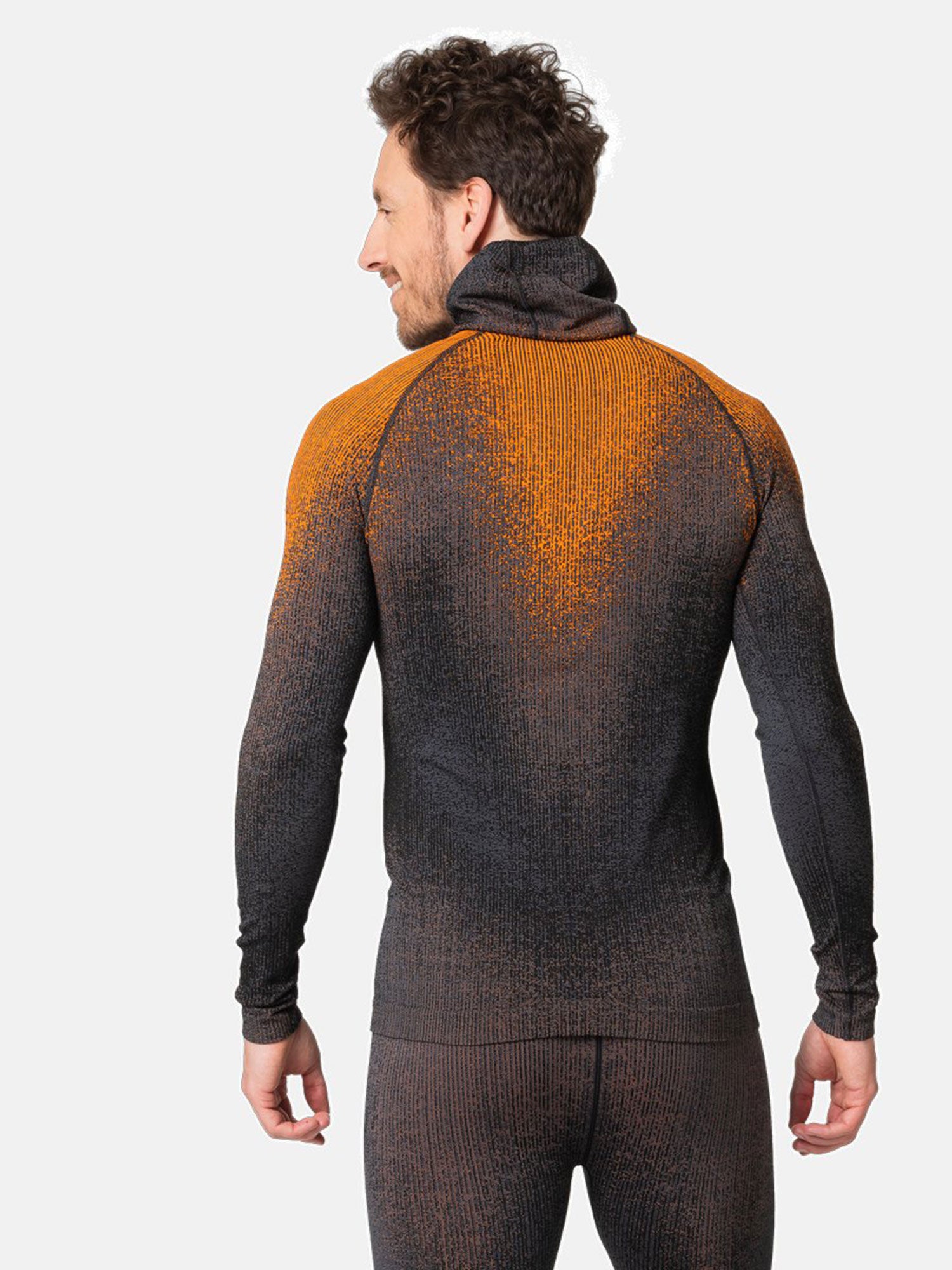 Odlo Bl Top facemask l/s Blackcomb Skiunterwäsche Herren schwarz/orange schwarz/orange Bild 6