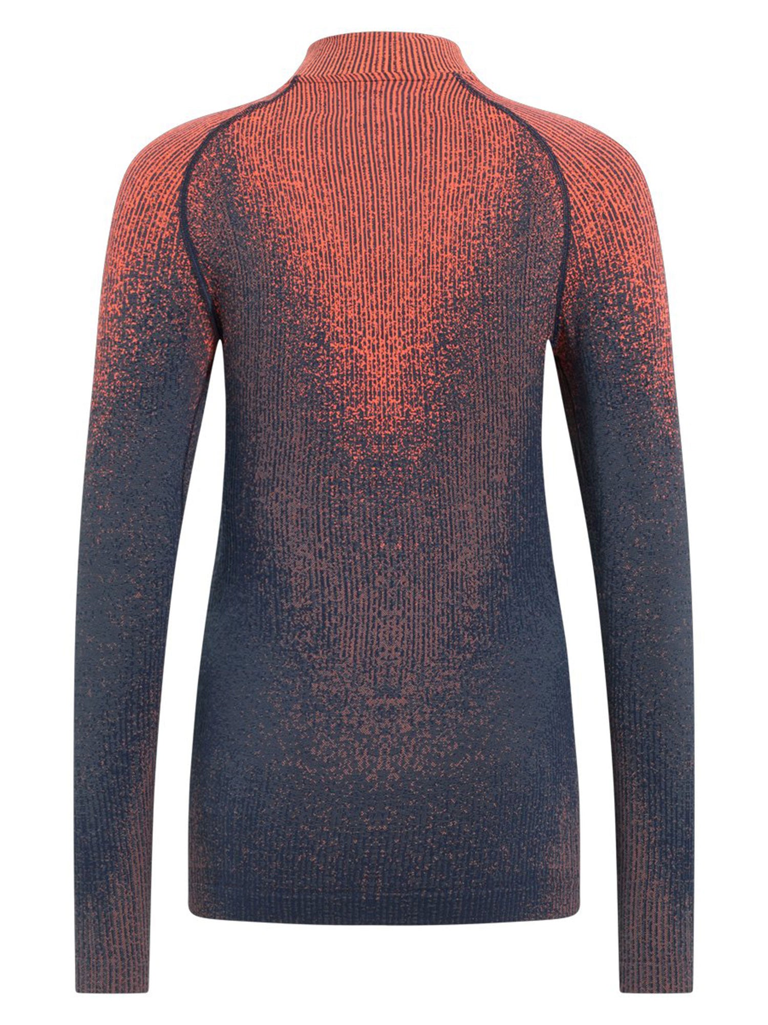 Odlo Bl Top turtle neck l/s half zip Skiunterwäsche Damen dunkelblau/orange dunkelblau/orange Bild 2