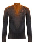 Odlo Bl Top turtle neck l/s half zip Skiunterwäsche Herren schwarz/orange schwarz/orange Bild 1