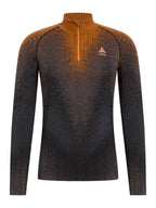 Odlo Bl Top turtle neck l/s half zip Skiunterwäsche Herren schwarz/orange schwarz/orange Bild 1