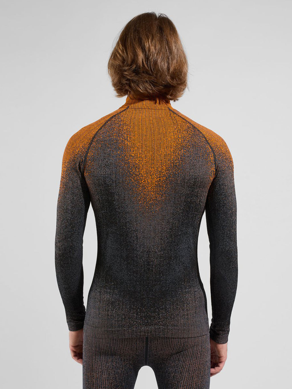 Odlo Bl Top turtle neck l/s half zip Skiunterwäsche Herren schwarz/orange schwarz/orange Bild 6