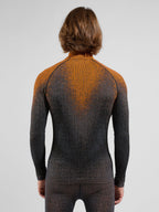 Odlo Bl Top turtle neck l/s half zip Skiunterwäsche Herren schwarz/orange schwarz/orange Bild 6
