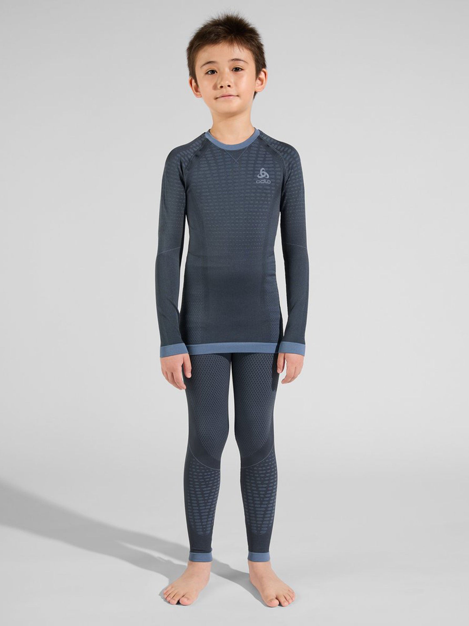Odlo Performance Warm Kids Base Layer Skiunterwäsche Kinder dunkelblau dunkelblau Bild 5