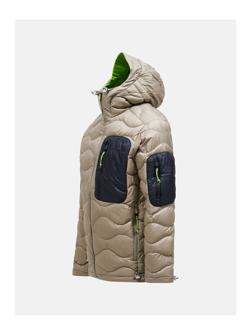 Peak Performance Helium Utility Down Midlayer Herren beige/grün beige/grün Bild 2