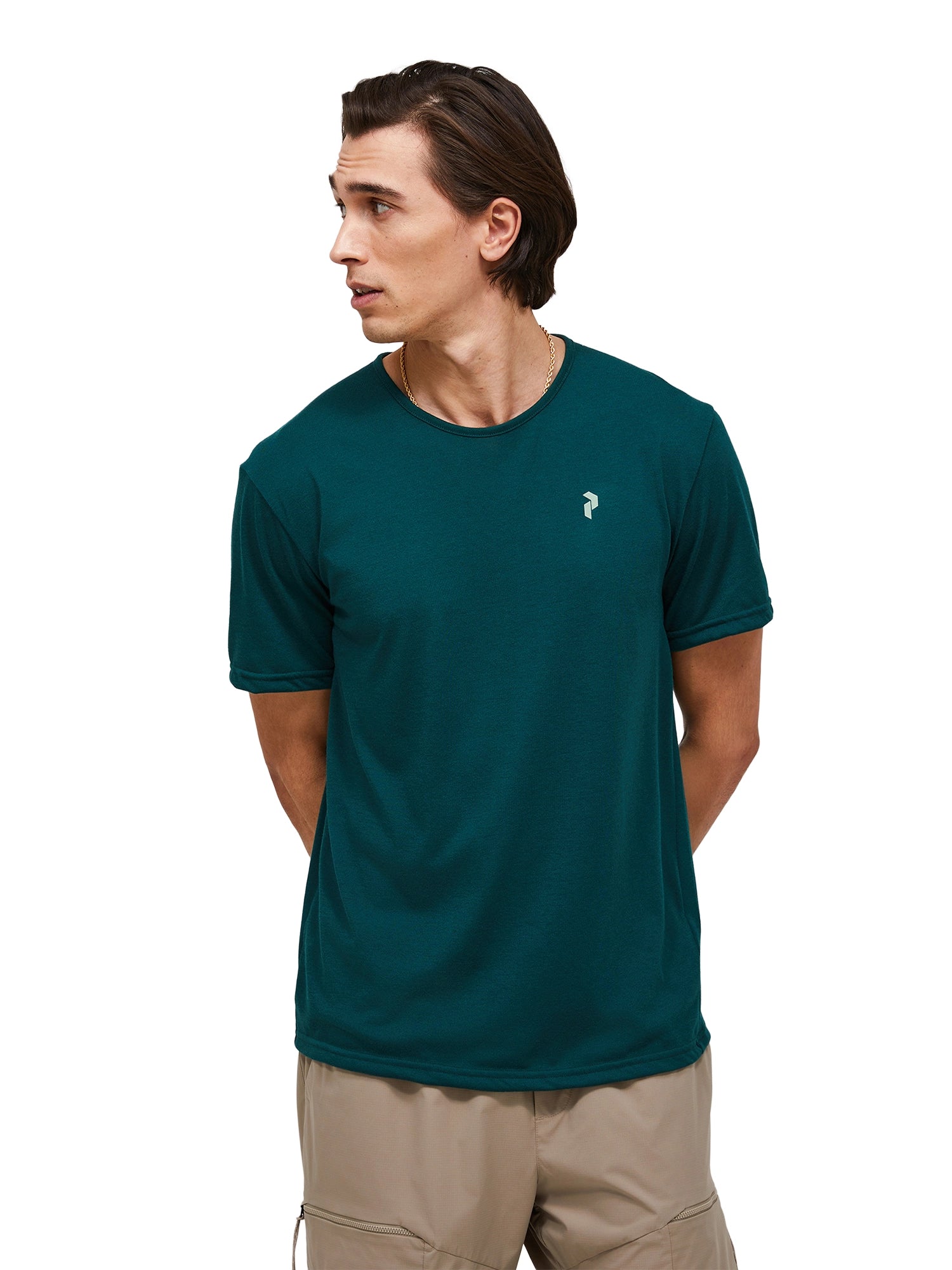 Peak Performance Men Wool Blend Tee T-Shirts Herren dunkelgrün dunkelgrün Bild 4