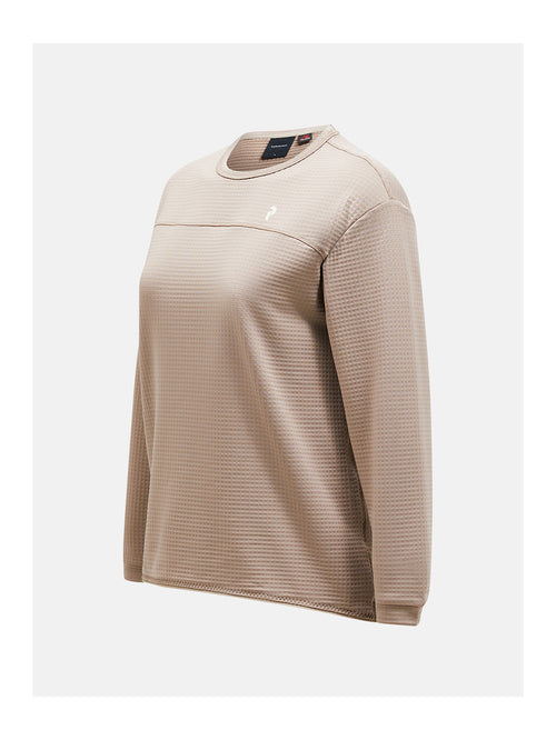 Peak Performance Trail Polartec Crew Baselayer Damen beige beige Bild 2