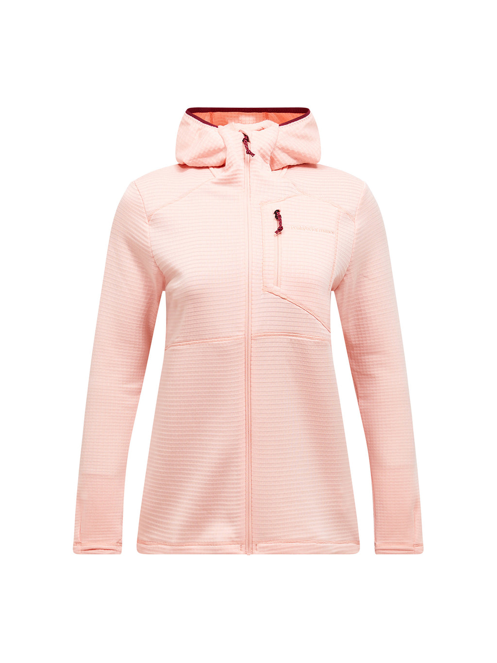Peak Performance Trail Polartec Zip Hood Baselayer Damen beige beige Bild 9