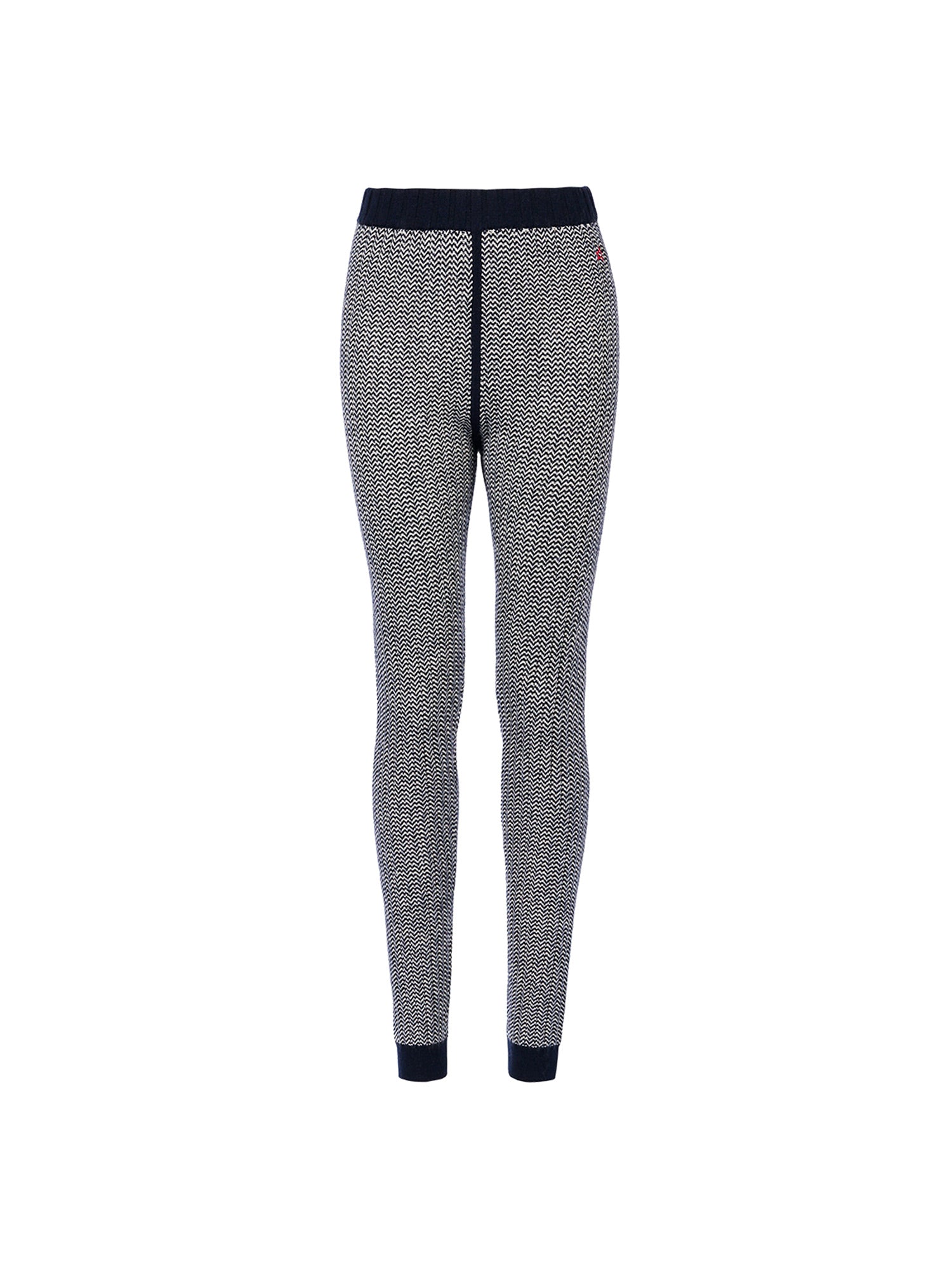 Jazzy Intarsia Legging dunkelblau/weiss Bild 1