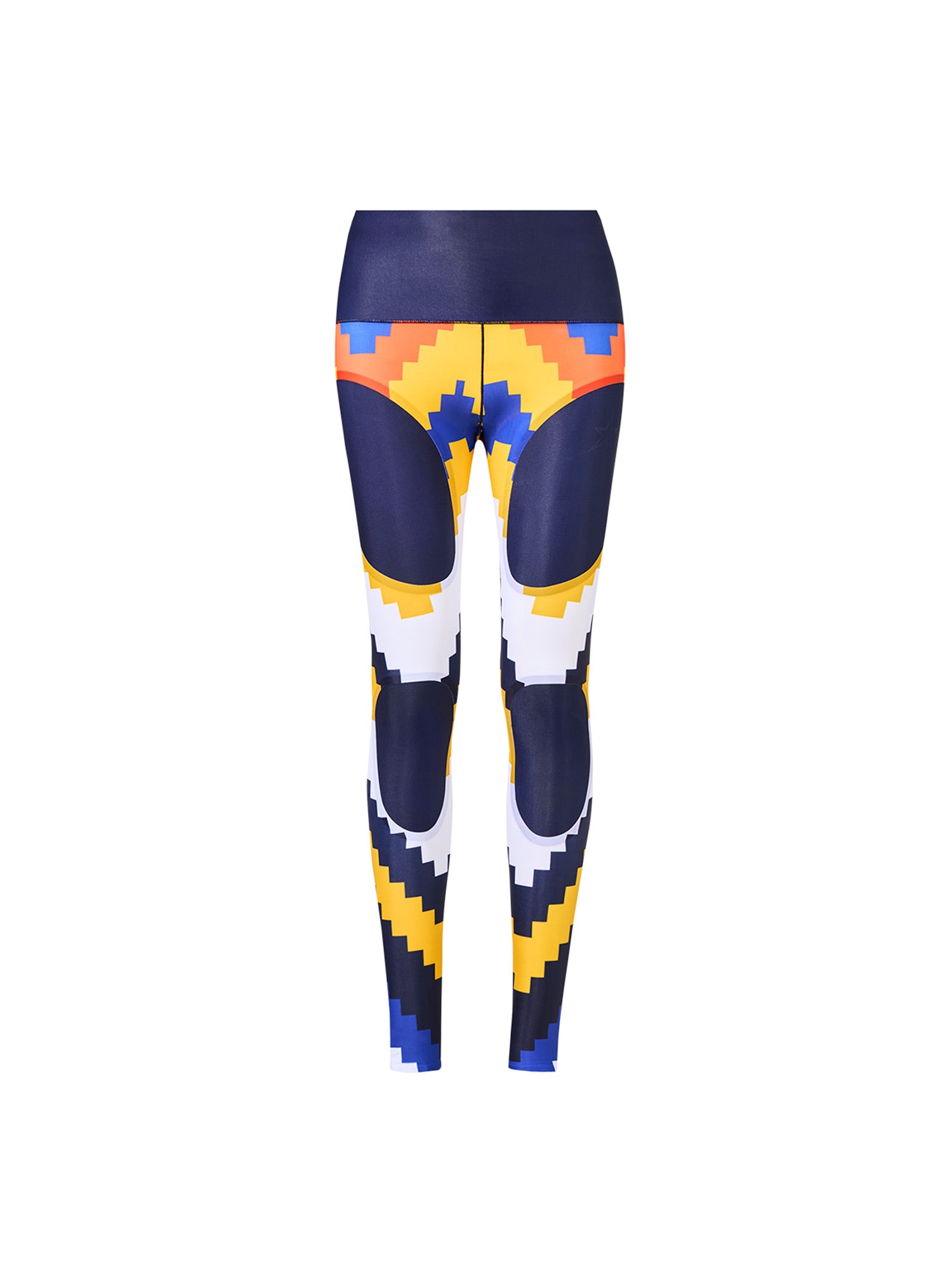 Perfect Active Legging dunkelblau/gelb Bild 1