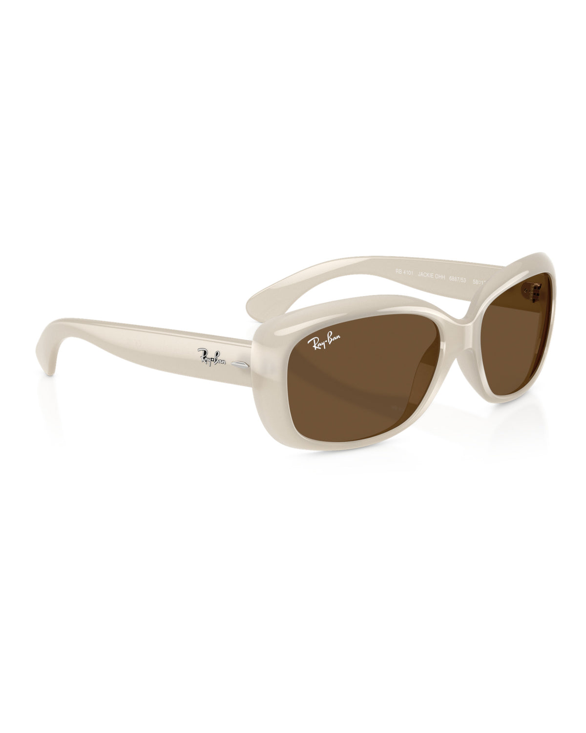 Ray-Ban Jackie Ohh RB4101 Sonnenbrille Off-White Bild 4