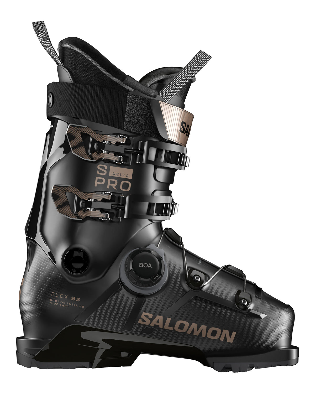 Salomon S/PRO DELTA BOA 95 Damen-Skischuhe Schwarz/Roségold-Metallic Bild 1