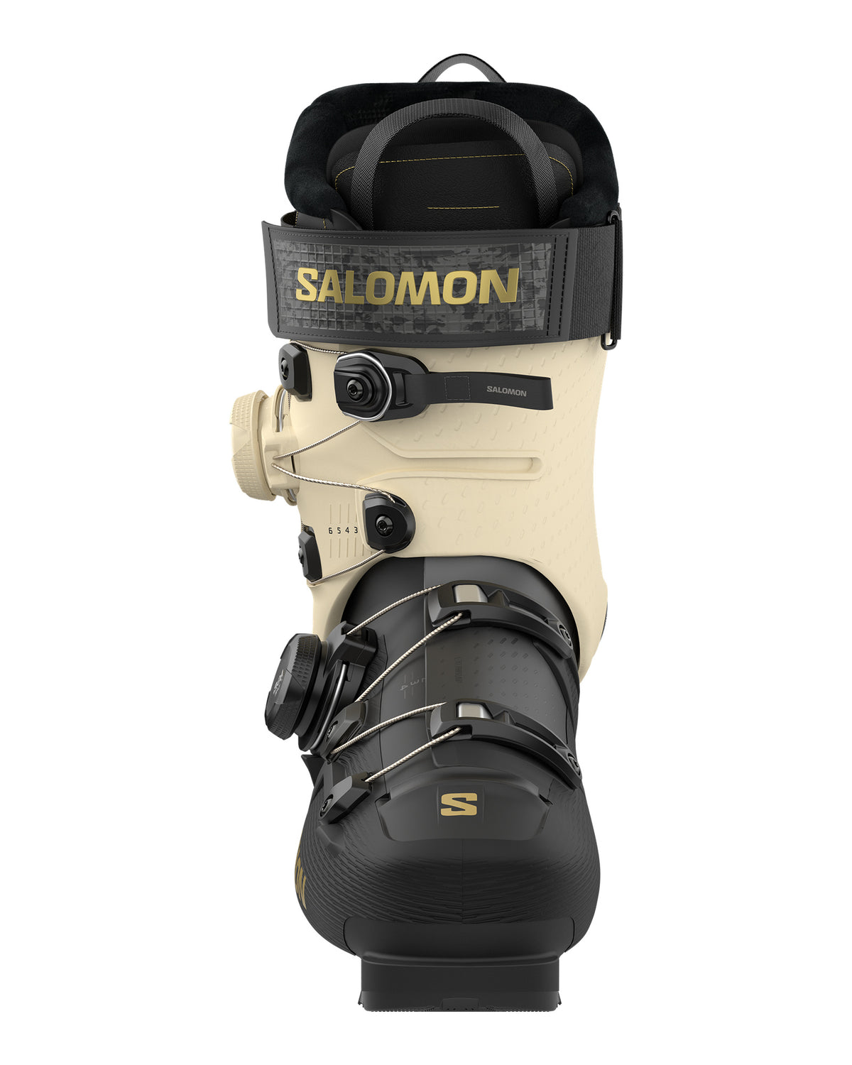 Salomon S/PRO SUPRA DUAL BOA 105 Damen-Skischuhe Schwarz/Creme/Gold-Metallic Bild 5