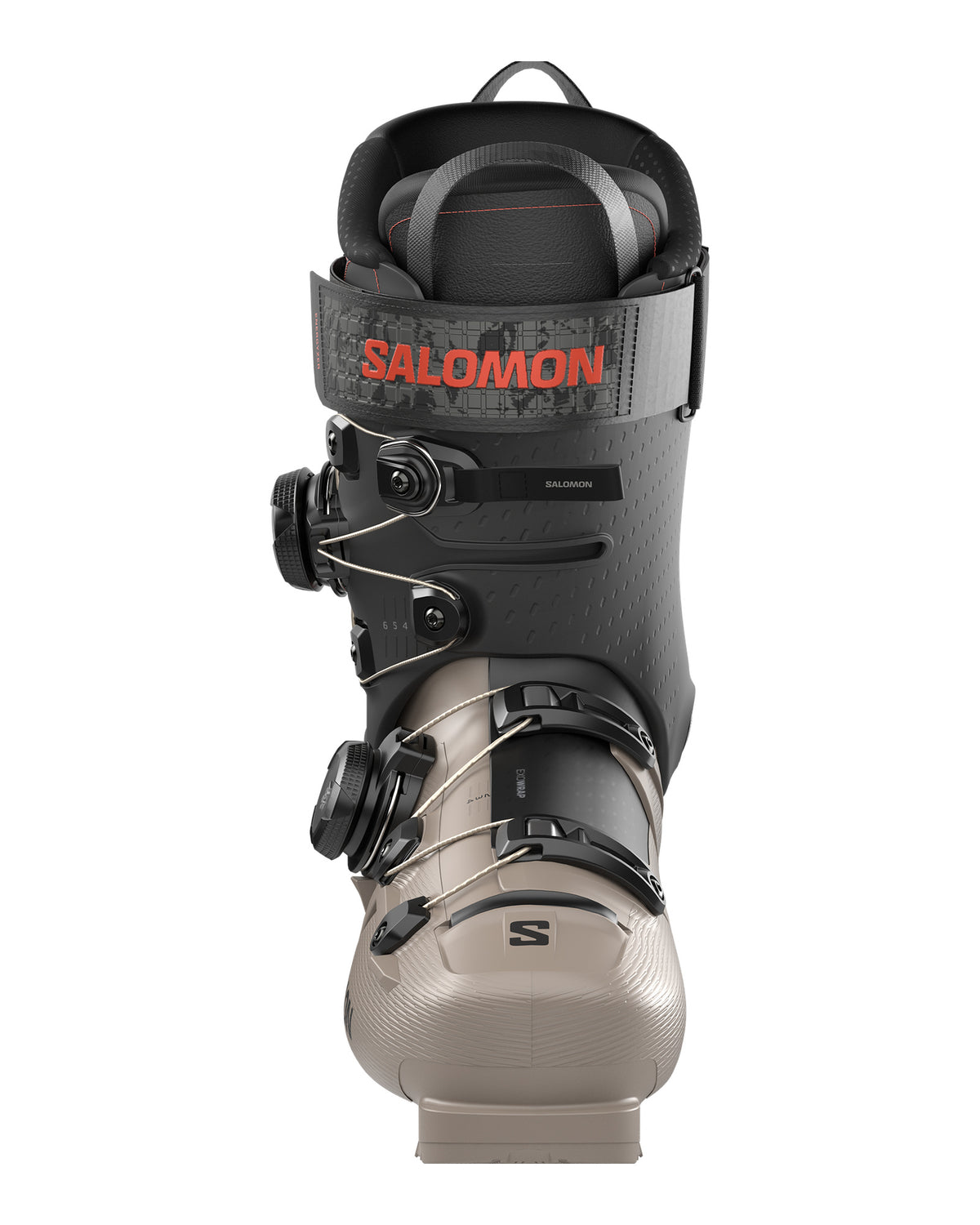 Salomon S/PRO SUPRA DUAL BOA 120 Herren-Skischuhe Taupe/Schwarz/Rot-Metallic Bild 4