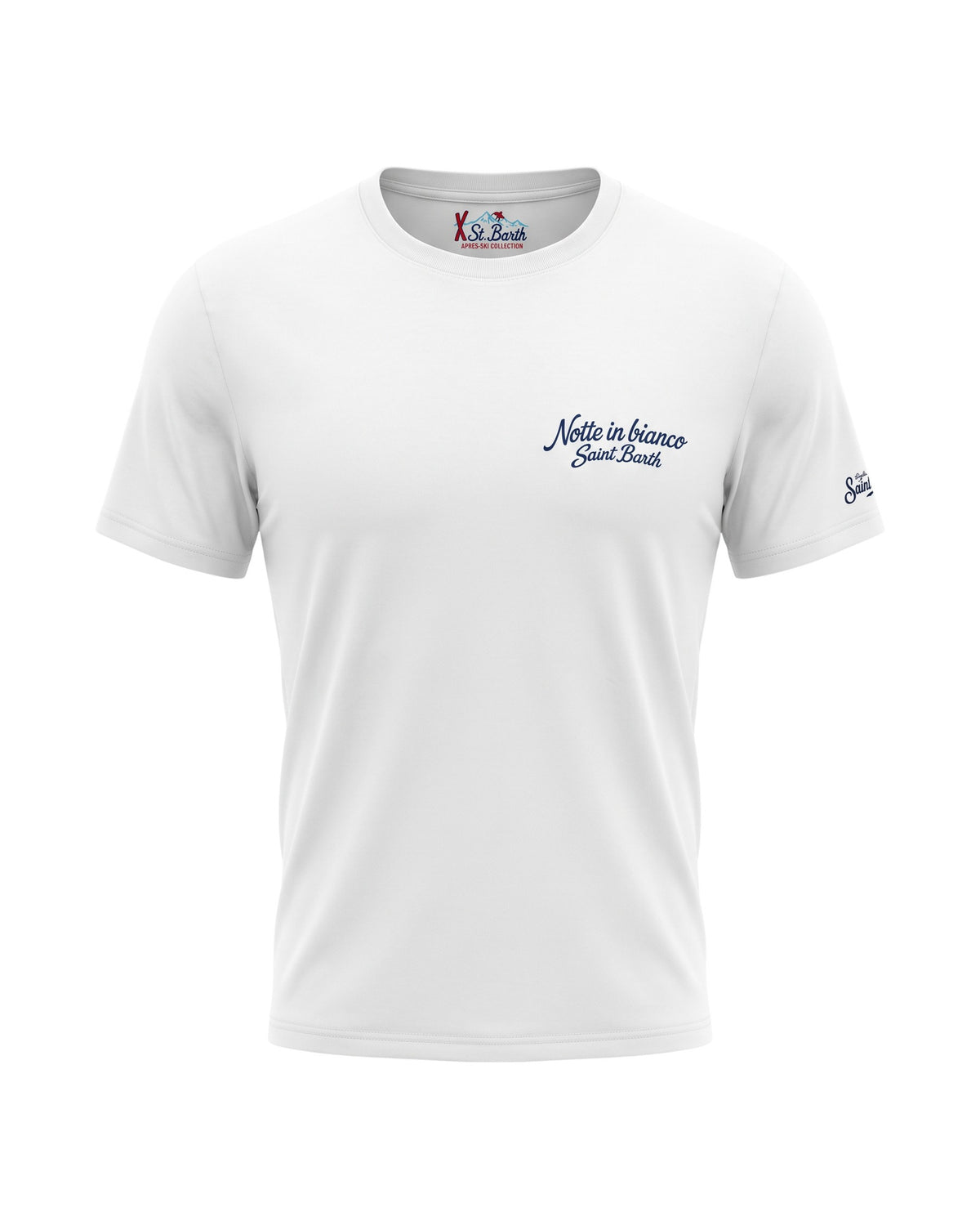 St. Barth Arnott Warm Herren-T-Shirt Notte Bianco Off-White Bild 2