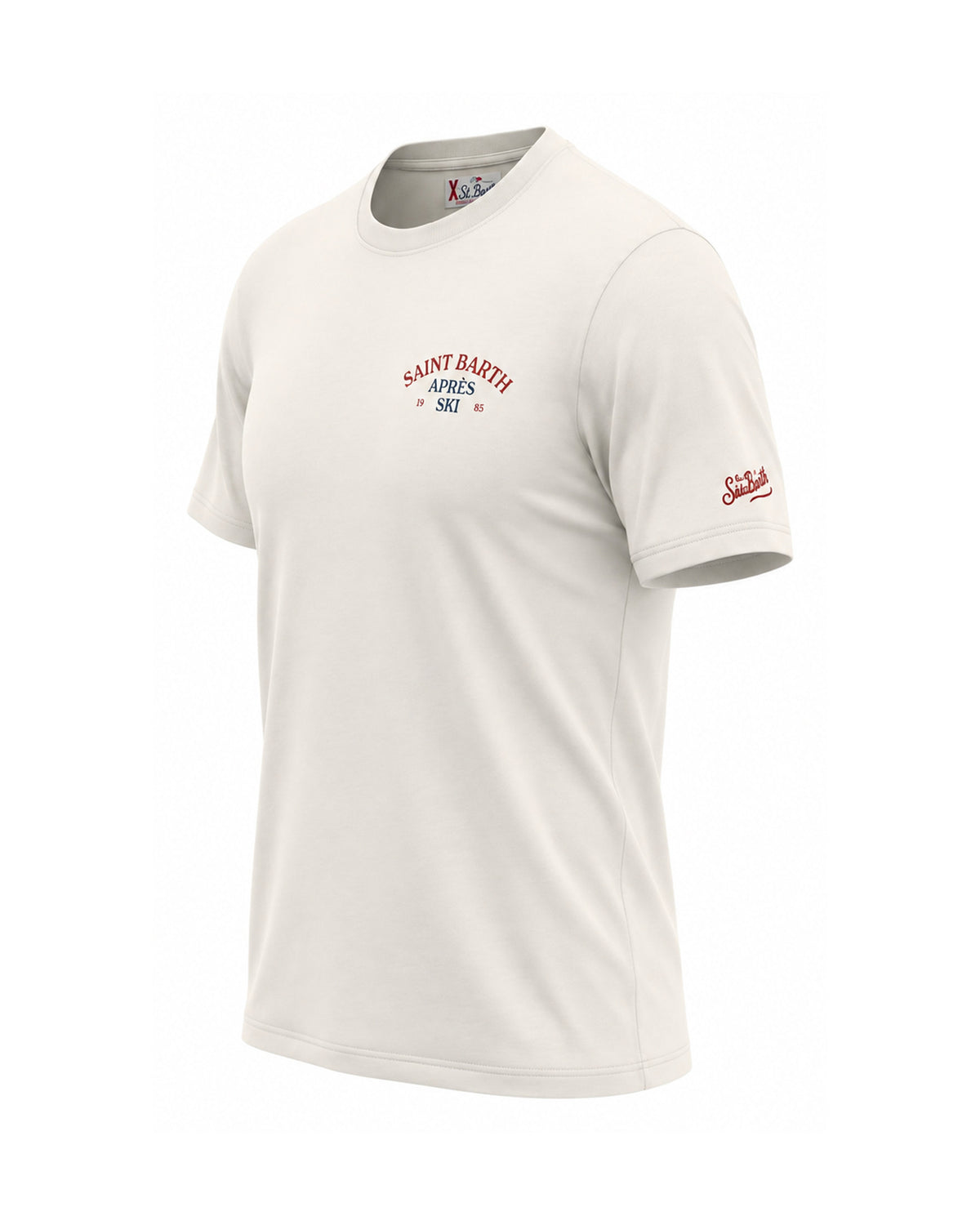 St. Barth Delmar Herren-Oversize-T-Shirt Après Ski Girl Off-White Bild 2