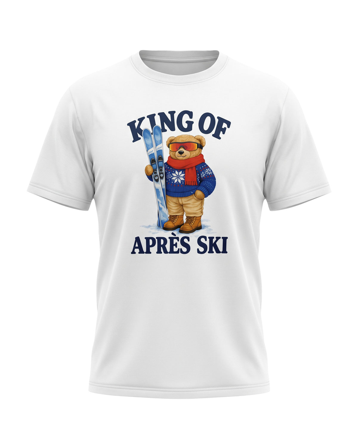 St. Barth Delmar Herren-Oversize-T-Shirt Bear Après Ski Off-White Bild 3