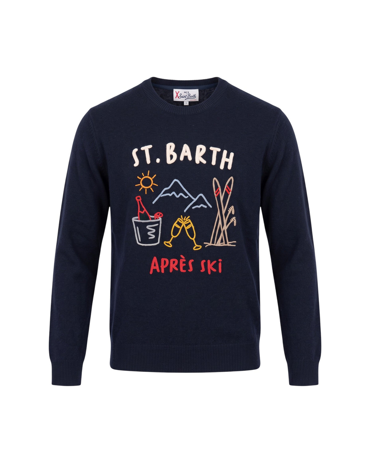 St. Barth Heron Herren-Strickpullover St. Barth Après Ski dunkelblau Bild 2