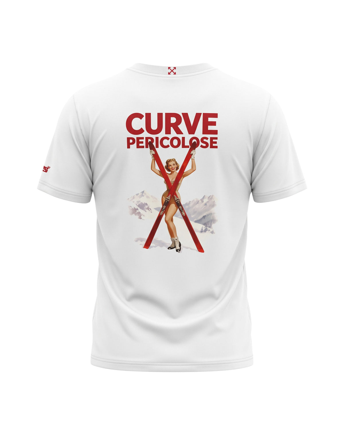 MC2 Saint Barth Arnott Warm Herren T-Shirt Curve Pericolose Off-White Off-White Bild 3