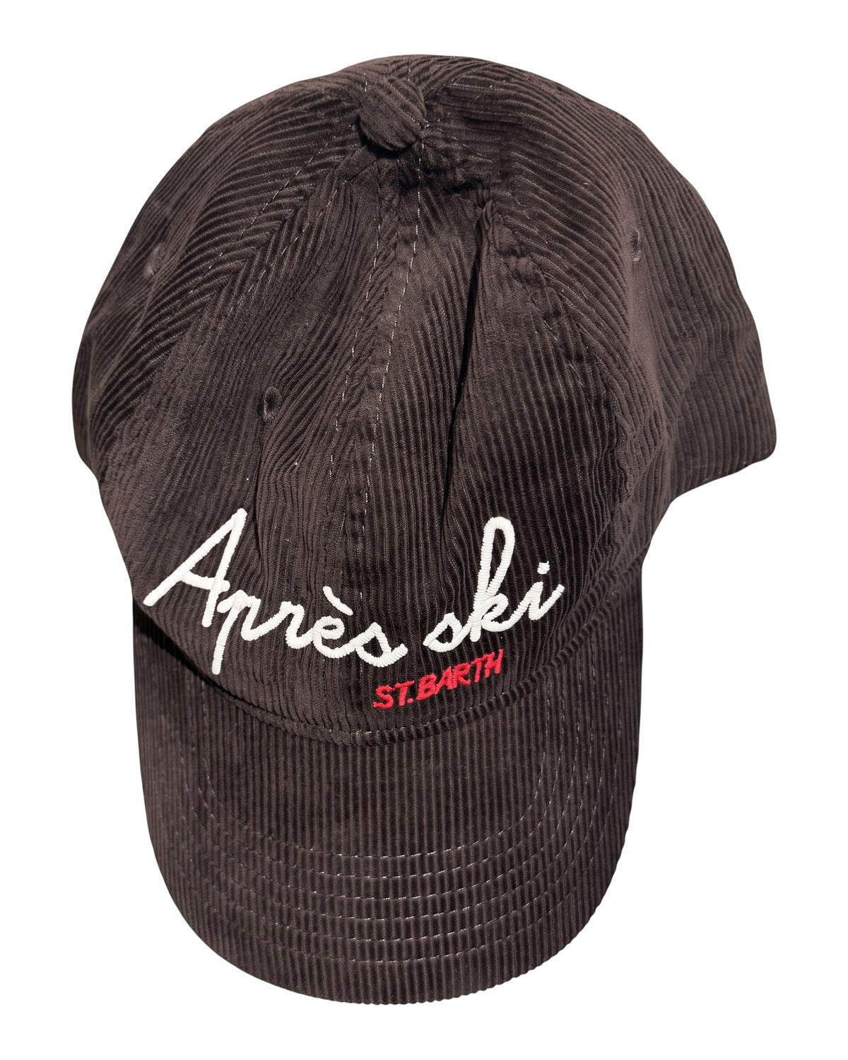 MC2 Saint Barth Baseball Cord Cap Après Ski Dunkelbraun Dunkelbraun Bild 2