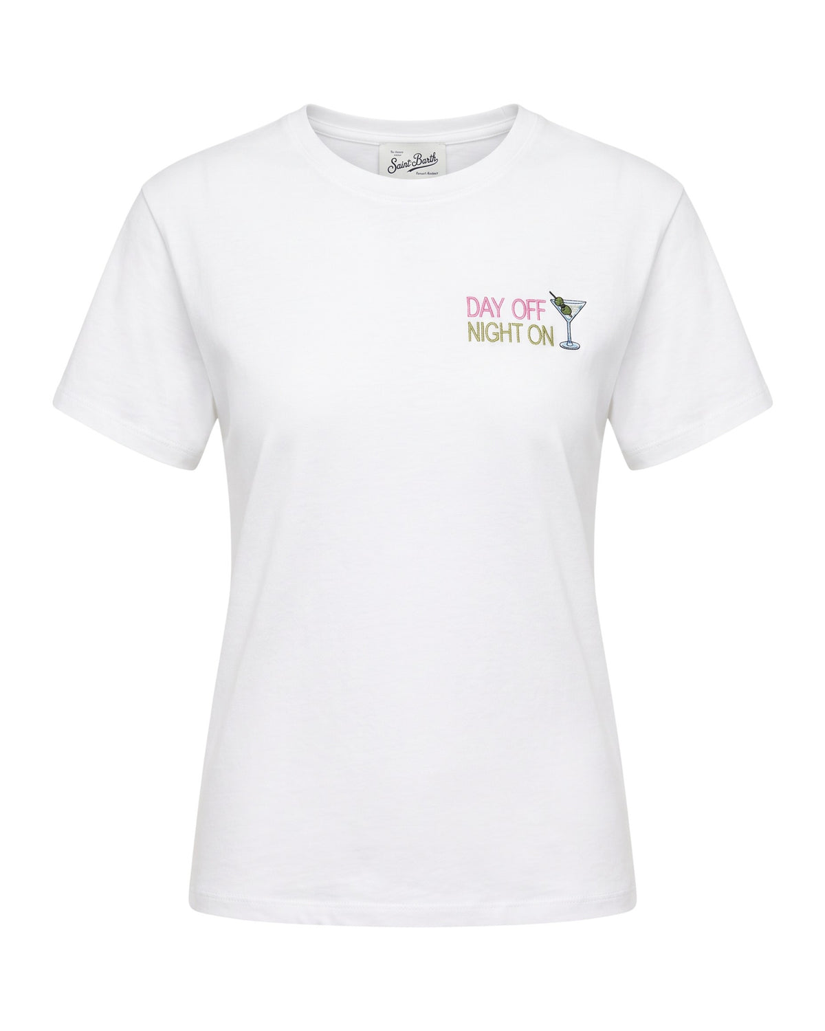 MC2 Saint Barth Emilie Damen T-Shirt Day Off Night On Off-White Off-White Bild 1