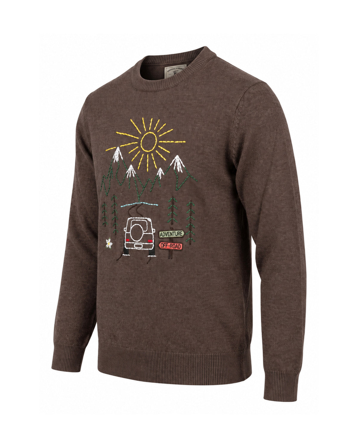MC2 Saint Barth Heron Herren Strickpullover St. Moritz Car Dunkelbraun Dunkelbraun Bild 2