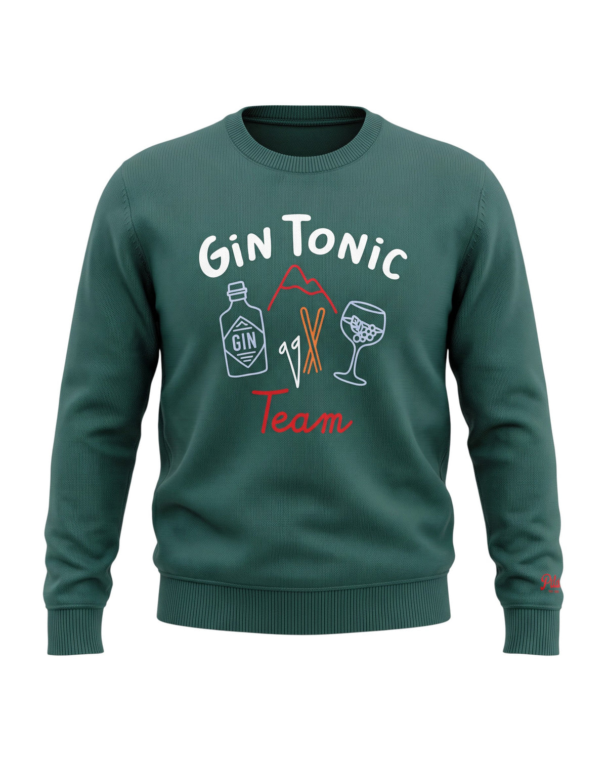 MC2 Saint Barth Heron Herren Strickpullover Gin Tonic Dunkelgrün Dunkelgrün Bild 1