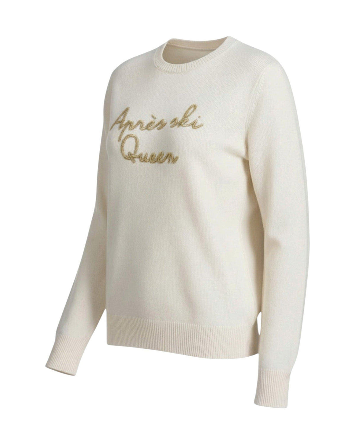 St. Barth New Queen Damen-Strickpullover Après Queen Off-White Bild 2