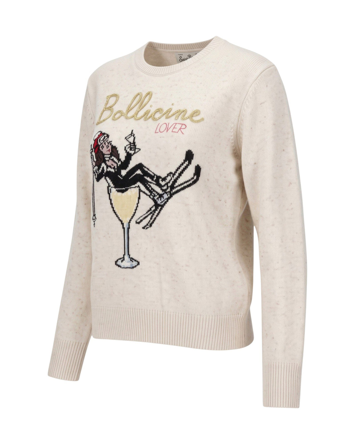 St. Barth New Queen Damen-Strickpullover Bollicine Girl Off-White Bild 2