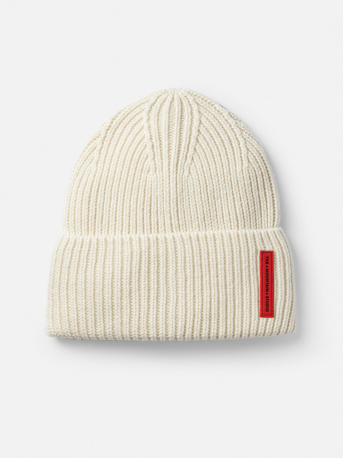 The Mountain Studio C-12 Are Unisex-Wollmütze – Almond Milk Off-White Bild 1