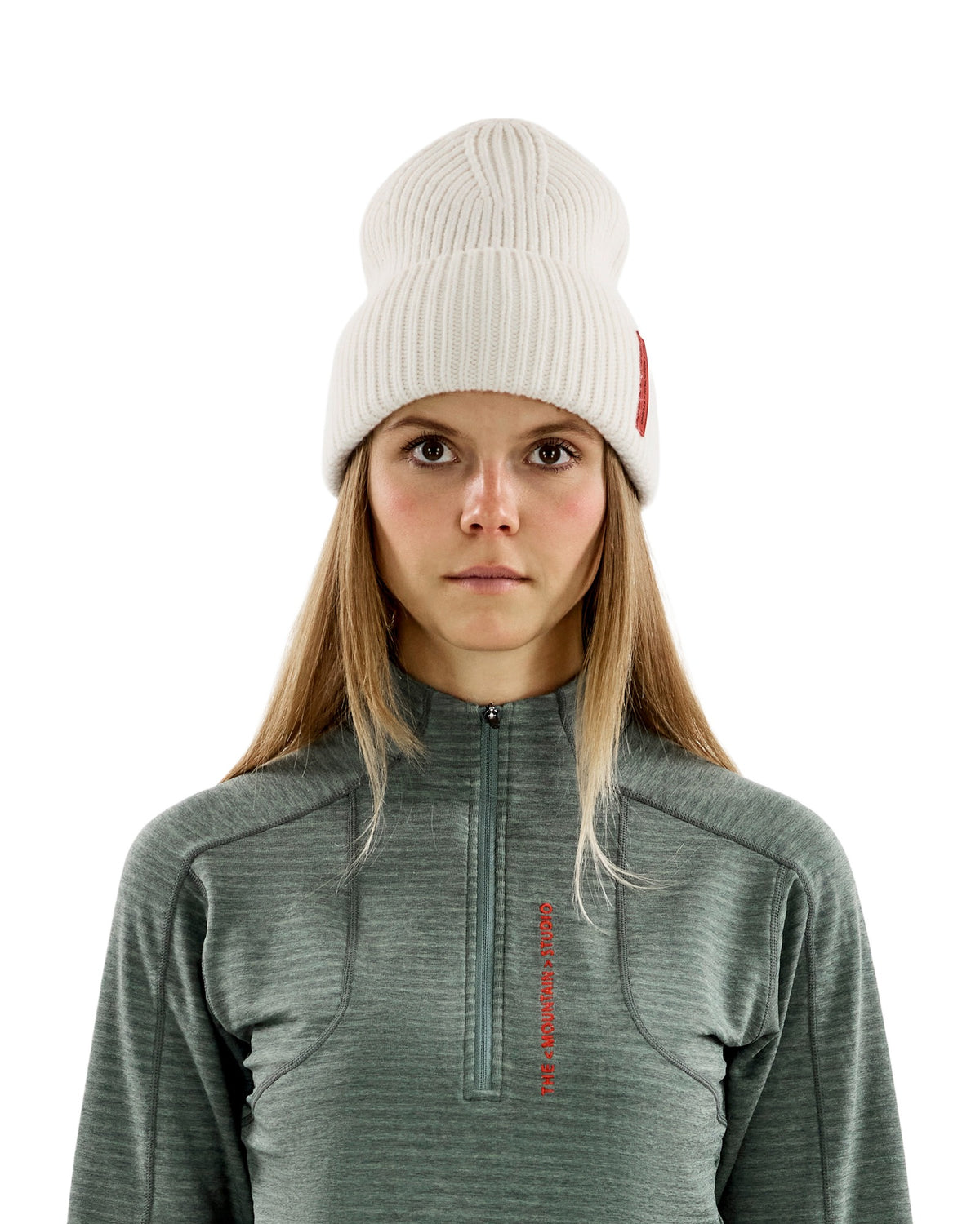 The Mountain Studio C-12 Are Unisex-Wollmütze Off-White Bild 2