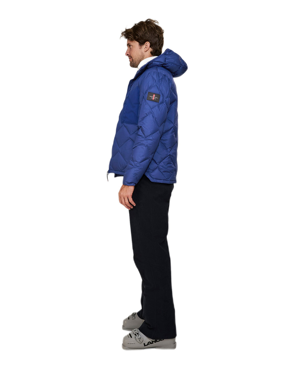The Mountain Studio D-7 UL Pertex Ultralight Herren-Daunenjacke mit Kapuze Off-White Bild 11