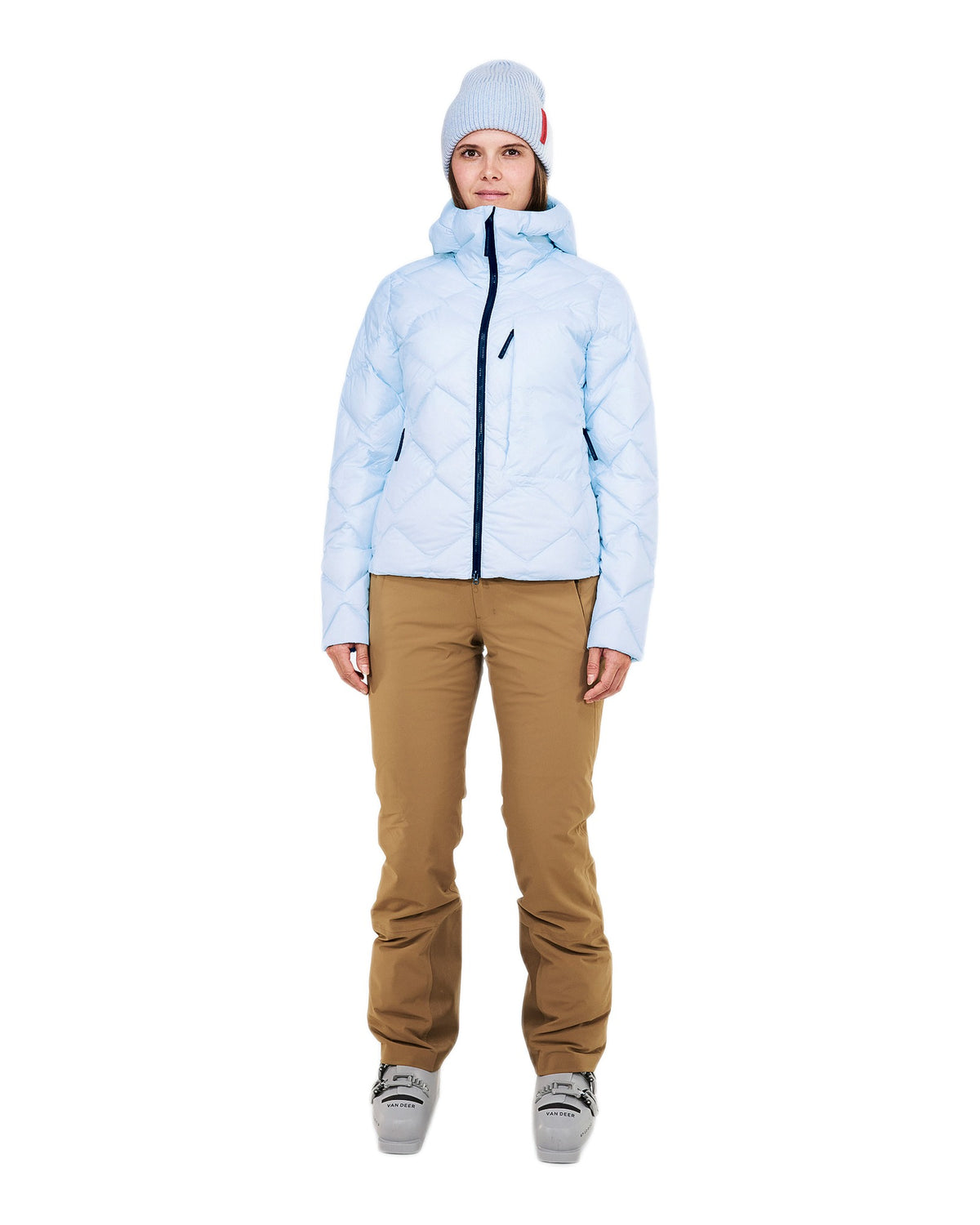 The Mountain Studio D-9 WUL Damen-Daunenjacke – Ice Water hellblau Bild 3