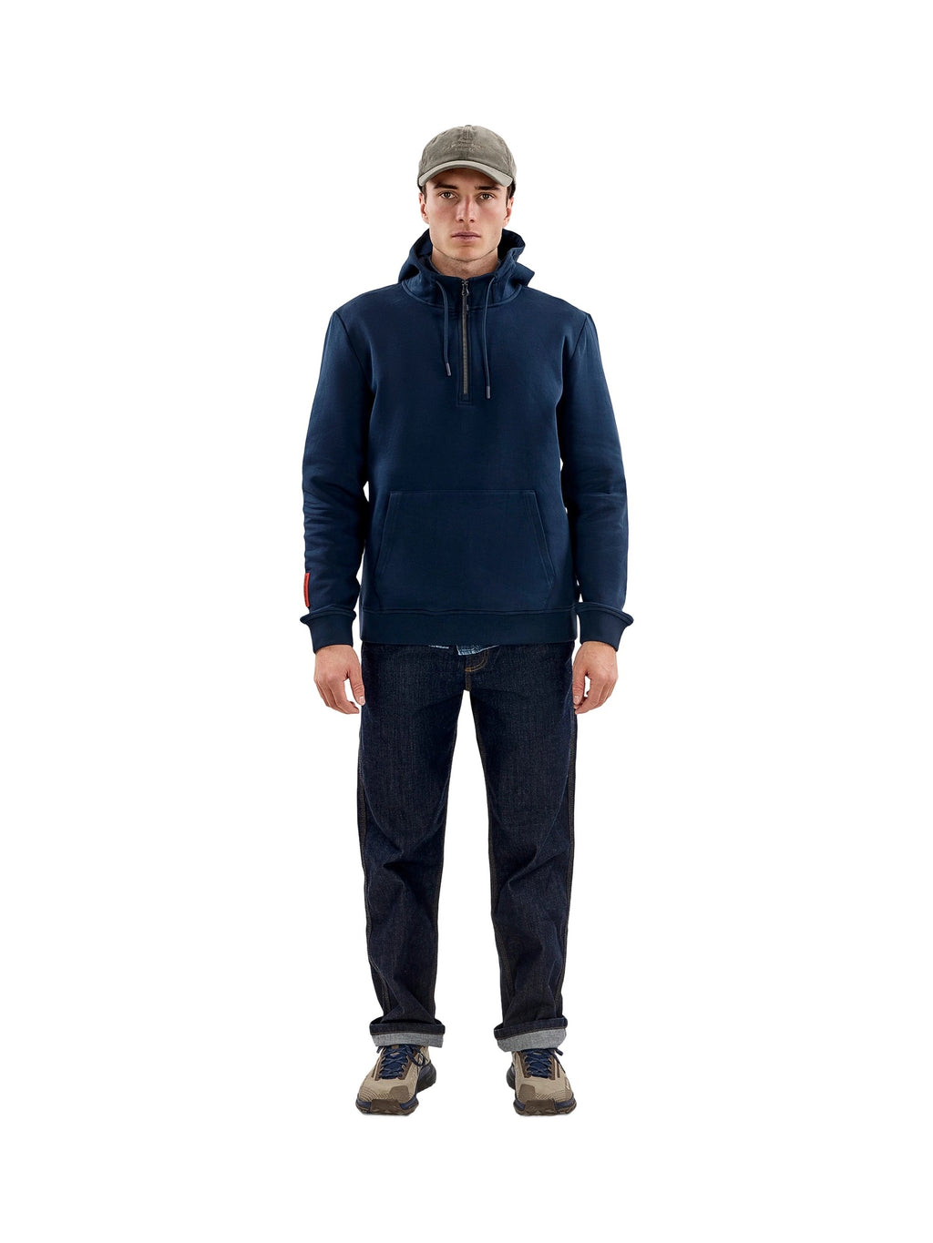 The Mountain Studio H-9 Half Zip Hood Herren weiss weiss Bild 5