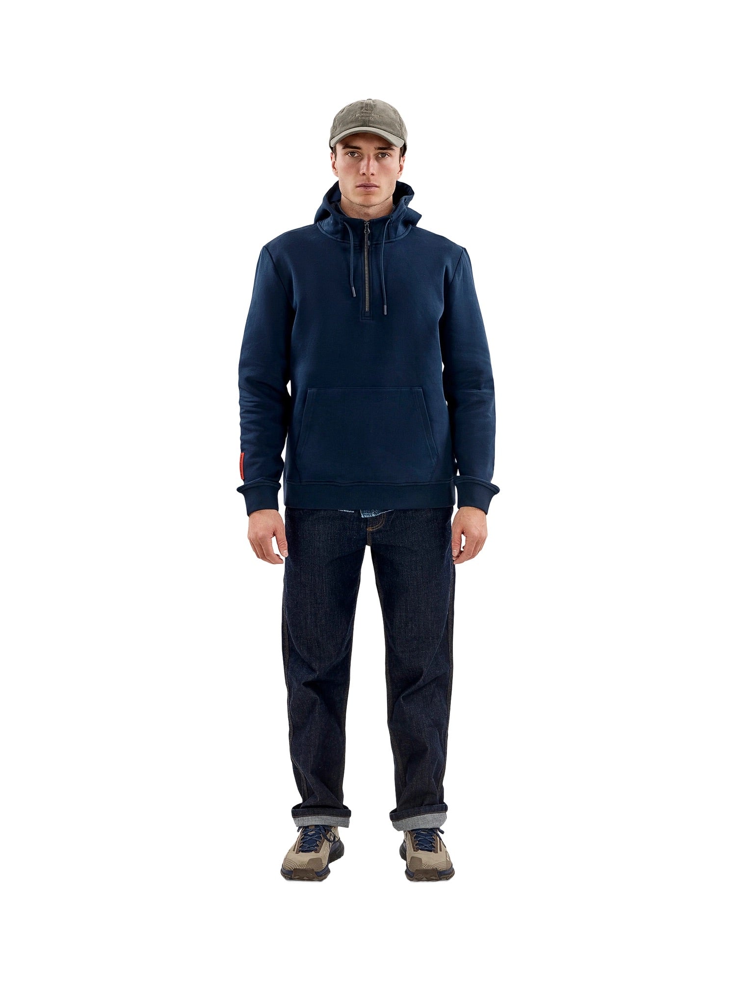 The Mountain Studio H-9 Half Zip Hood Herren weiss weiss Bild 5