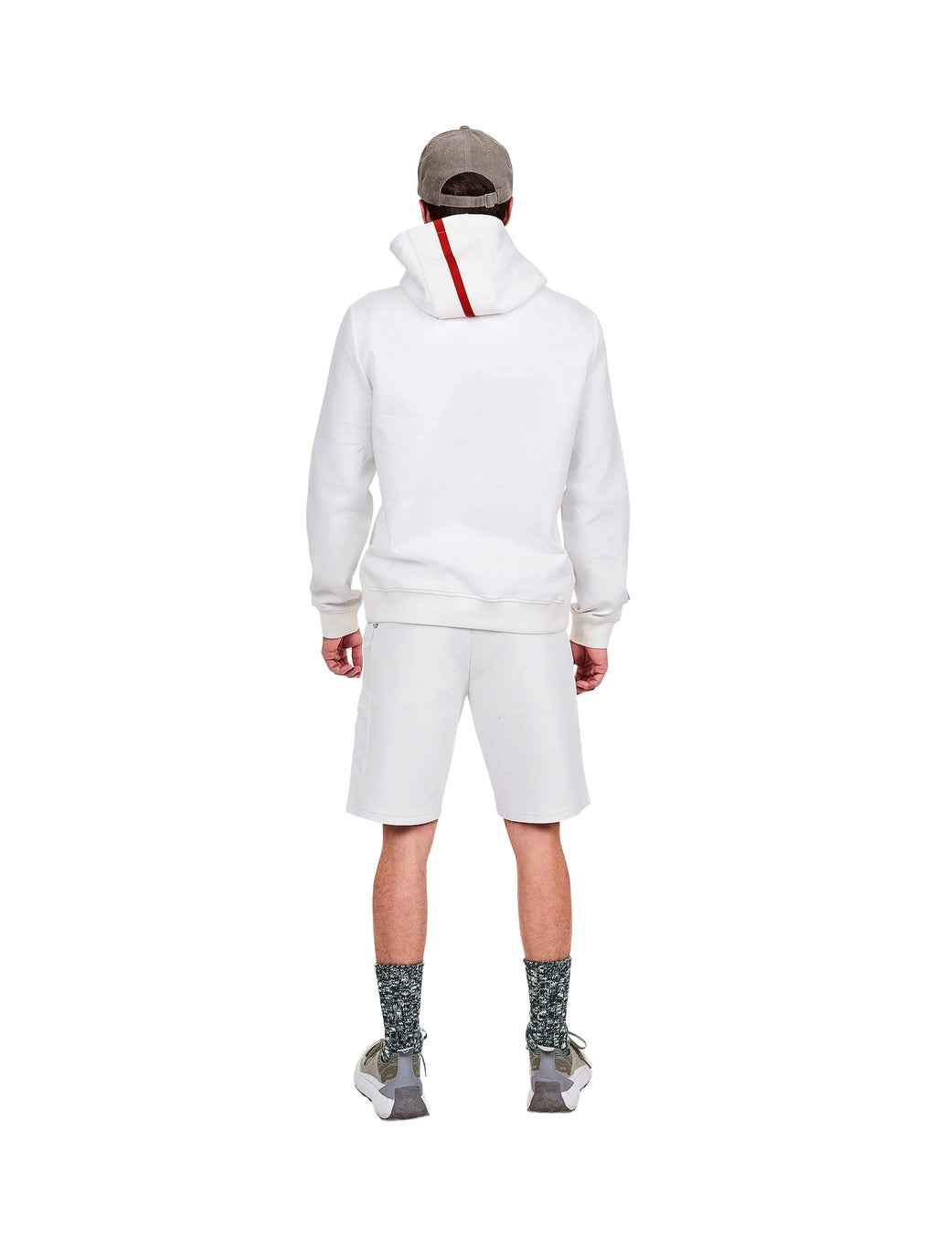 The Mountain Studio H-9 Half Zip Hood Herren weiss weiss Bild 3