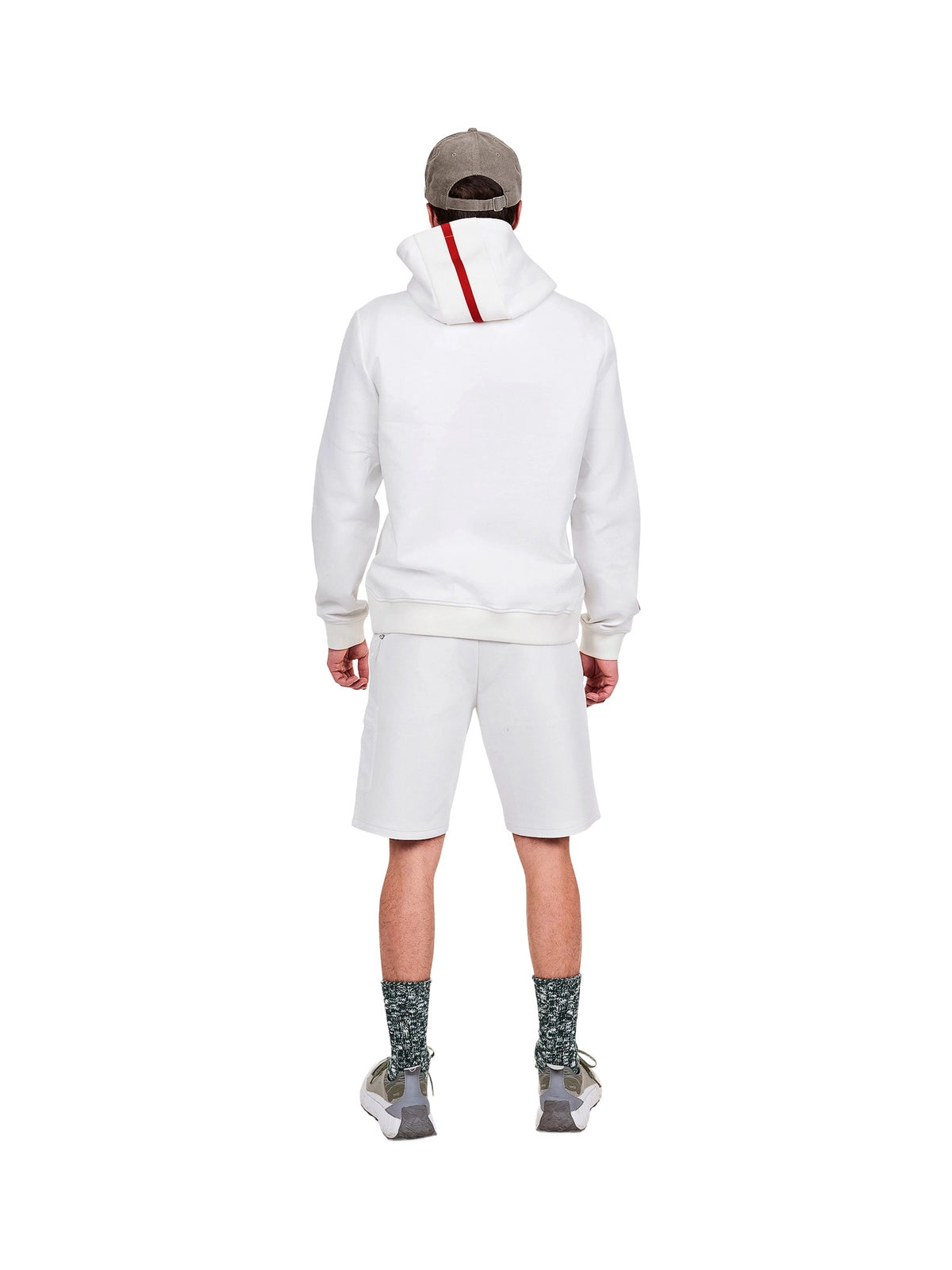 The Mountain Studio H-9 Half Zip Hood Herren weiss weiss Bild 3