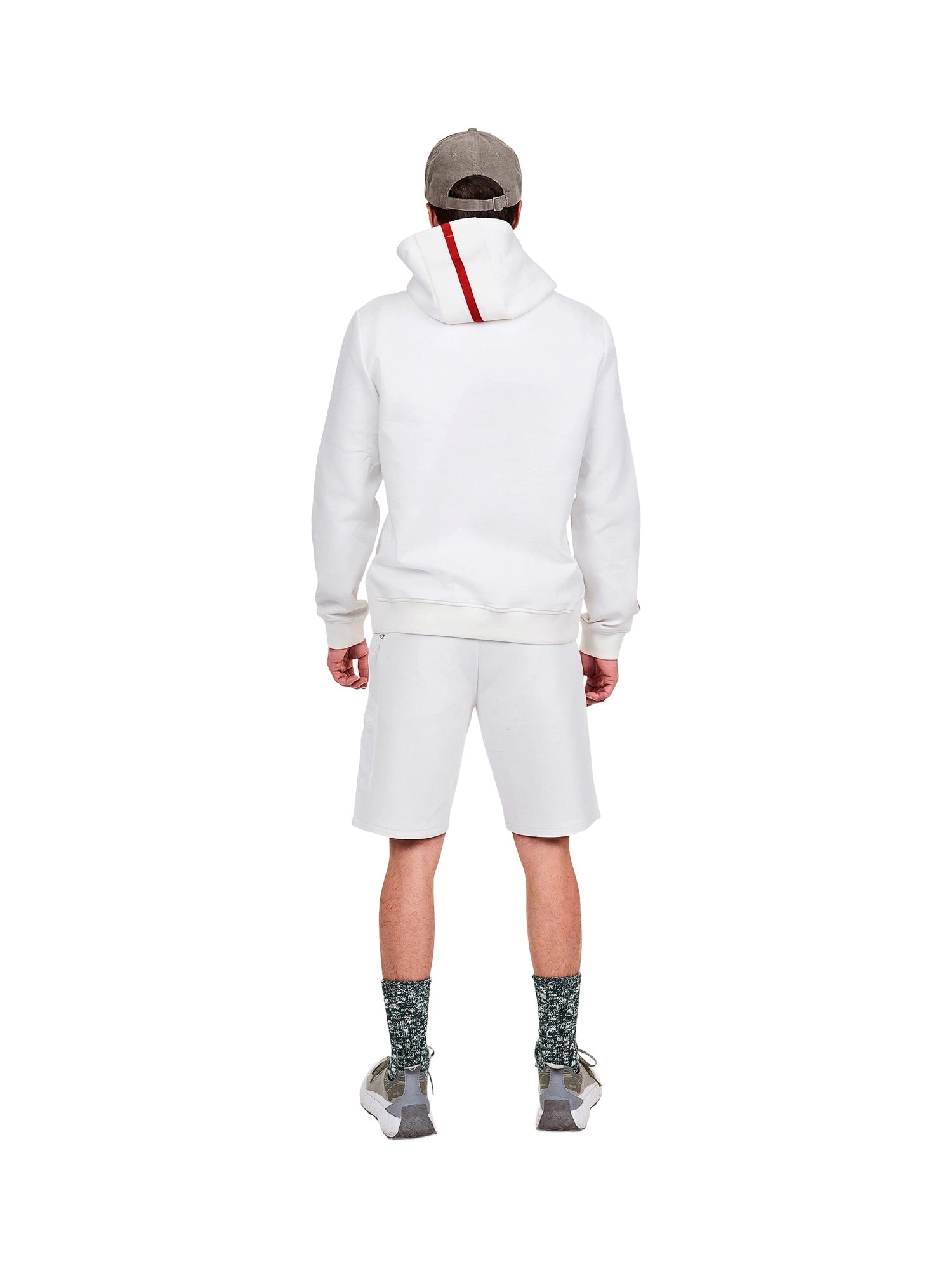 The Mountain Studio H-9 Half Zip Hood Herren weiss weiss Bild 3