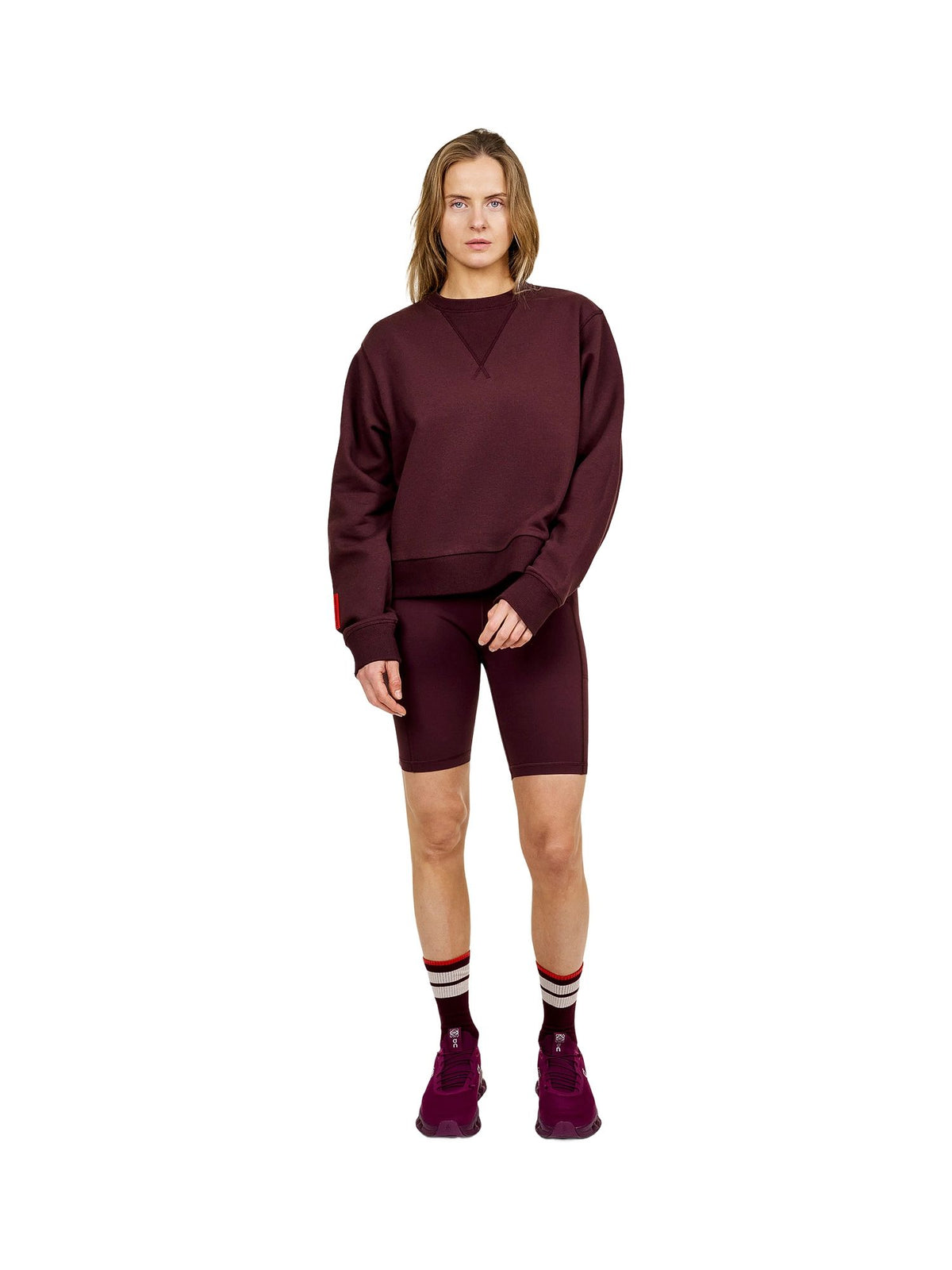 The Mountain Studio O-3 W Short Damen weinrot weinrot Bild 1