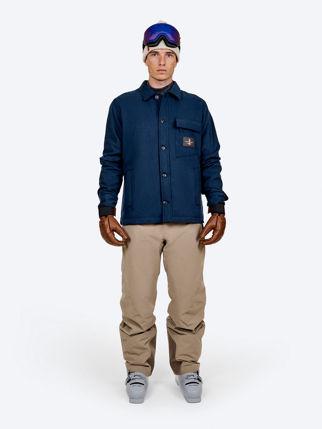 PADDED OVERSHIRT beige/grün Bild 2
