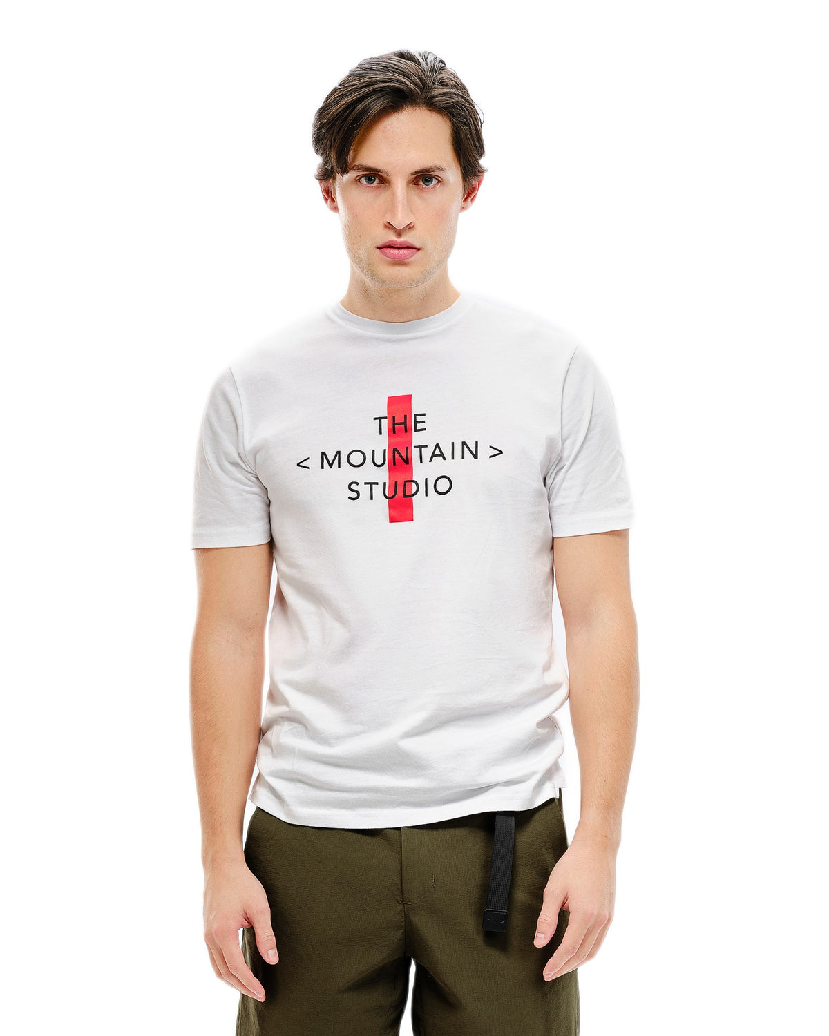 The Mountain Studio T-8 Herren-T-Shirt weiss Bild 4