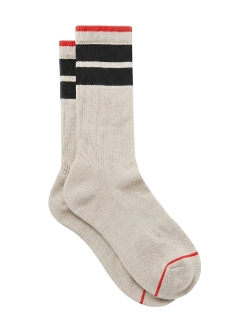 The Mountain Studio W-14 Stripe Socks Socken Unisex beige - THE MOUNTAIN STUDIO - MEINFREUDENHAUS