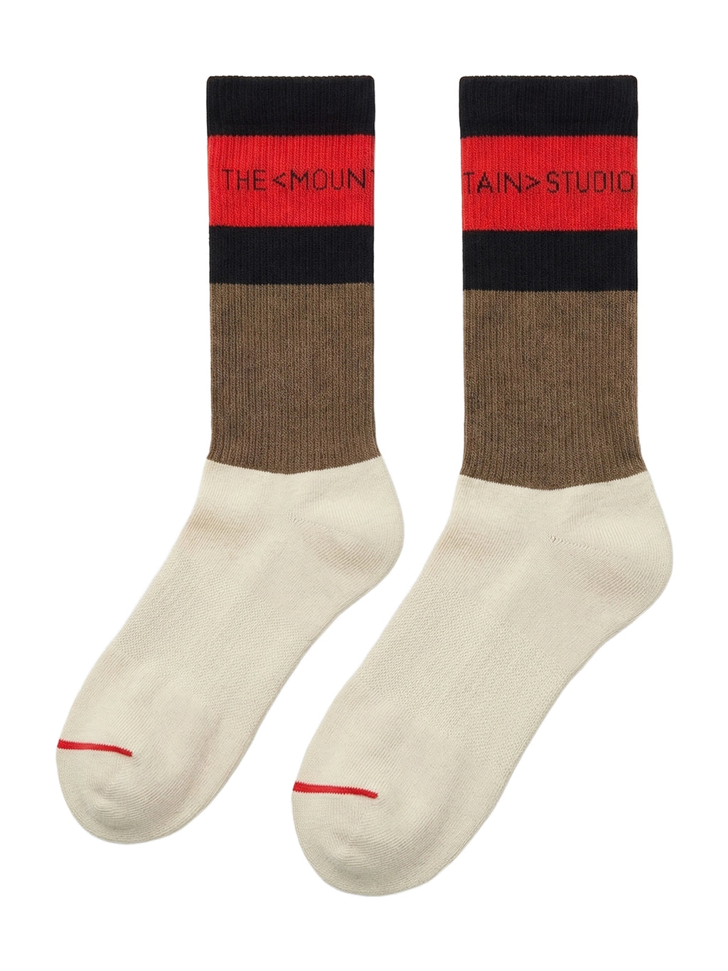 The Mountain Studio W-19 Color Block Socks Socken Unisex weiss/braun weiss/braun Bild 2