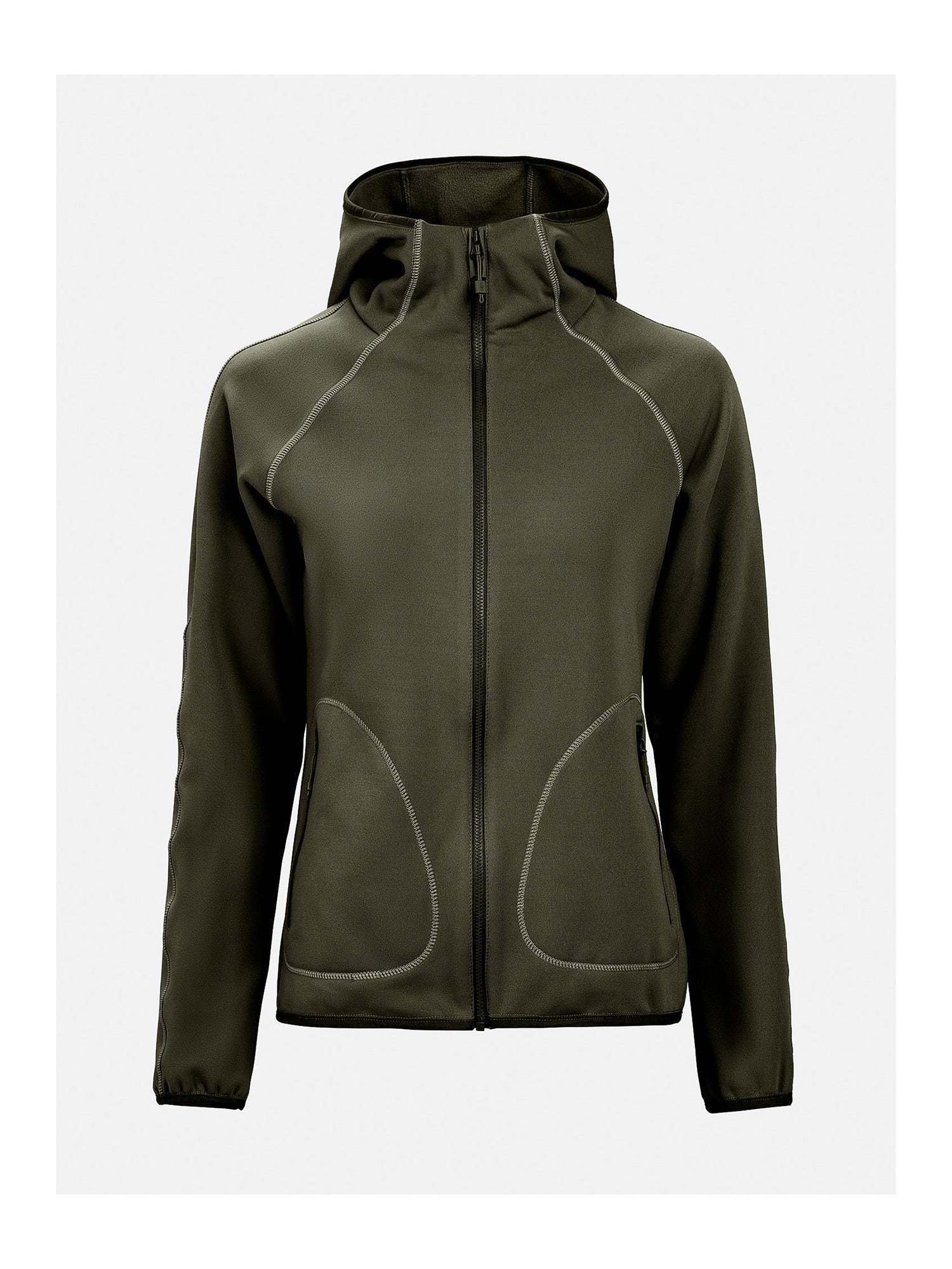 W. TECH FLEECE HOOD dunkelgrün Bild 1