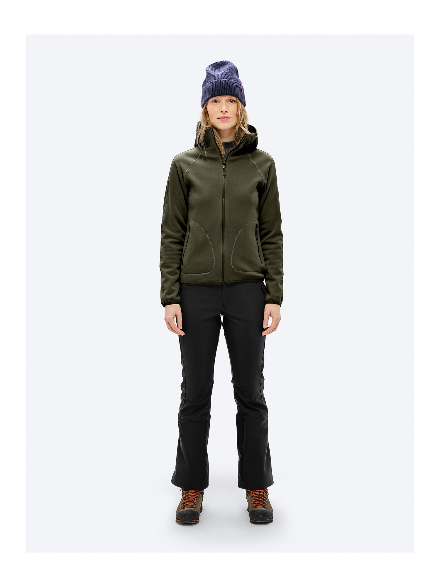 W. TECH FLEECE HOOD dunkelgrün Bild 3