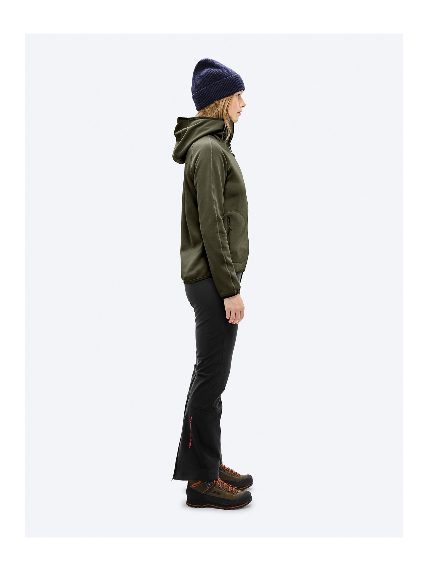 W. TECH FLEECE HOOD dunkelgrün Bild 5