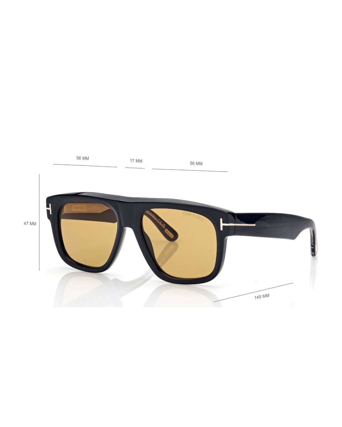 Tom Ford Icon Geometric Herren-Sonnenbrille schwarz Bild 4