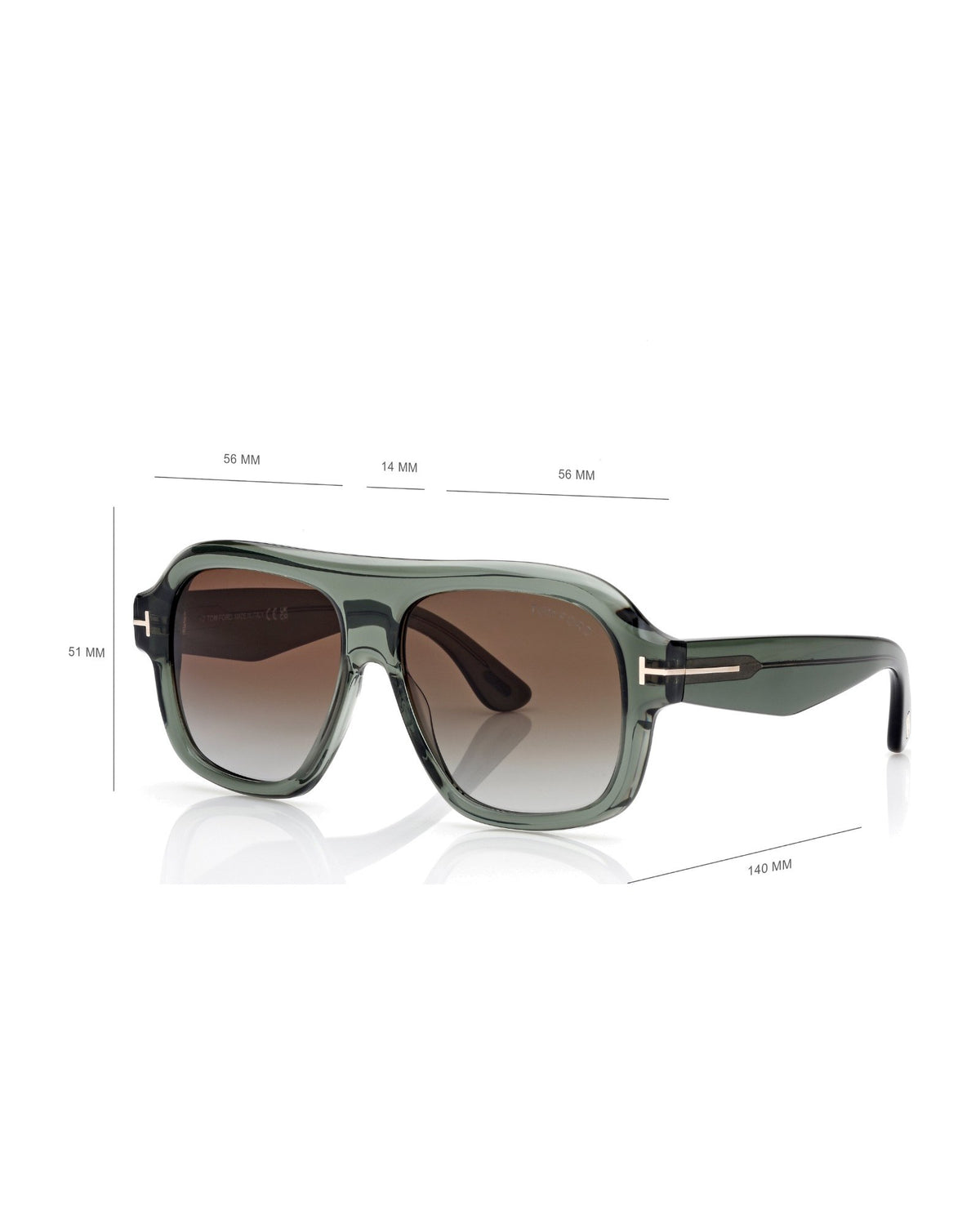 Tom Ford Rhonda-02 Damen-Sonnenbrille grün Bild 4