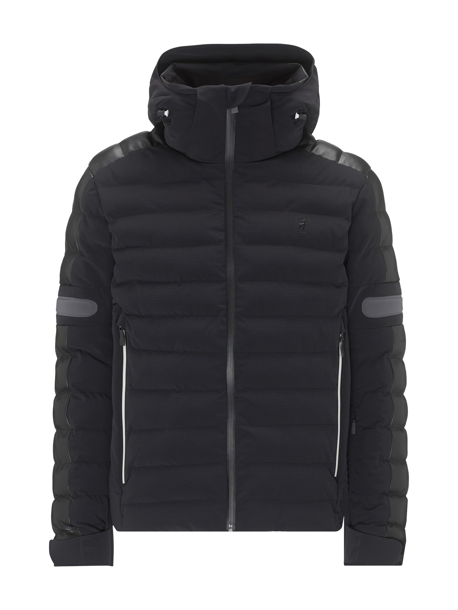 Toni Sailer Gideon Faux Leather Skijacke Herren schwarz schwarz Bild 1